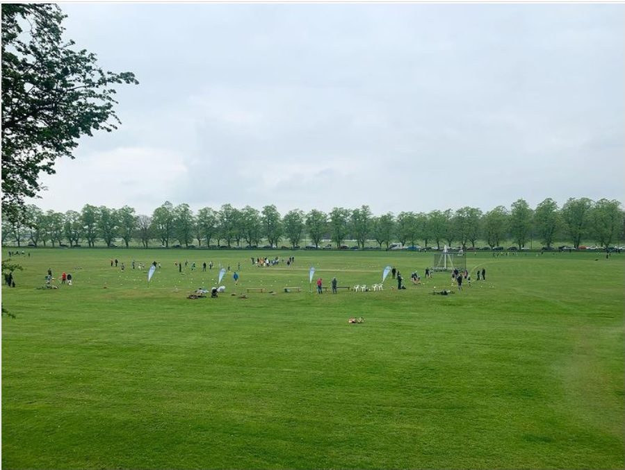 Wide angle of All Stars cricket programme