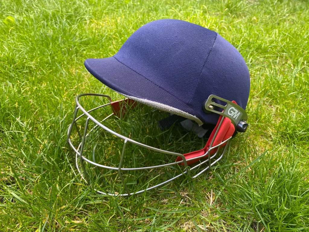 GM Blue cricket helmet
