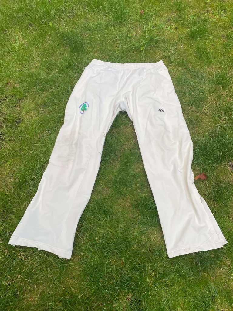 White cricket trousers